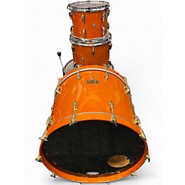 Used 1990s Pearl 4 Piece MASTER CUSTOM ORANGE Drum Kit