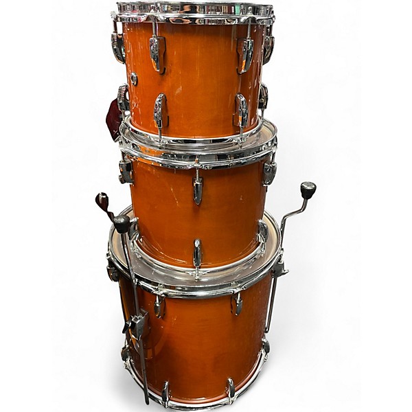 Used 1990s Pearl 4 Piece MASTER CUSTOM ORANGE Drum Kit