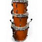 Used 1990s Pearl 4 Piece MASTER CUSTOM ORANGE Drum Kit