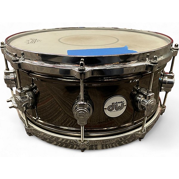 Used DW 14X6.5 Design Series Snare Black Nickel Over Brass Drum