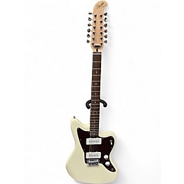 Used Squier Squier Paranormal Jazzmaster XII 12 Olympic White Solid Body Electric Guitar