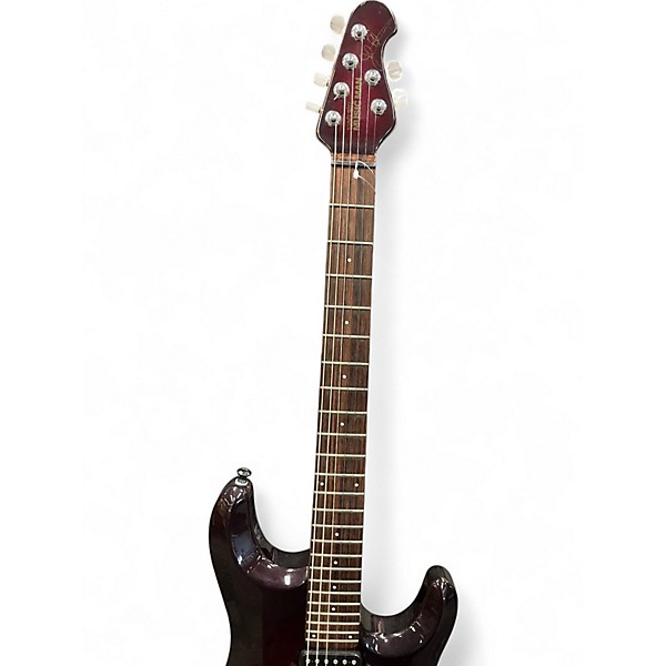 Used Ernie Ball Music Man JP6 John Petrucci Signature Dark Red Solid Body Electric Guitar