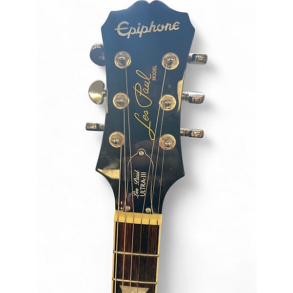 Used Epiphone Les Paul Ultra III 3 Tone Sunburst Solid Body Electric Guitar
