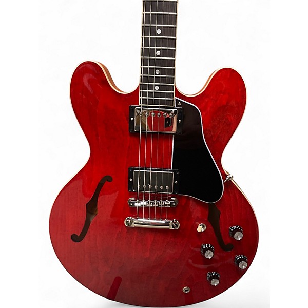 Used Gibson ES335 Red Hollow Body Electric Guitar