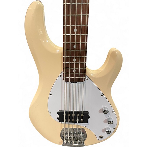 Used Sterling by Music Man Ray5 5 String Buttercream Electric Bass Guitar