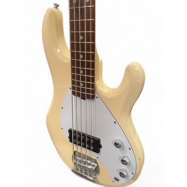 Used Sterling by Music Man Ray5 5 String Buttercream Electric Bass Guitar