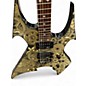Used B.C. Rich Beast LIMITED BODYART COLLECTION BRASS CITY Black Solid Body Electric Guitar