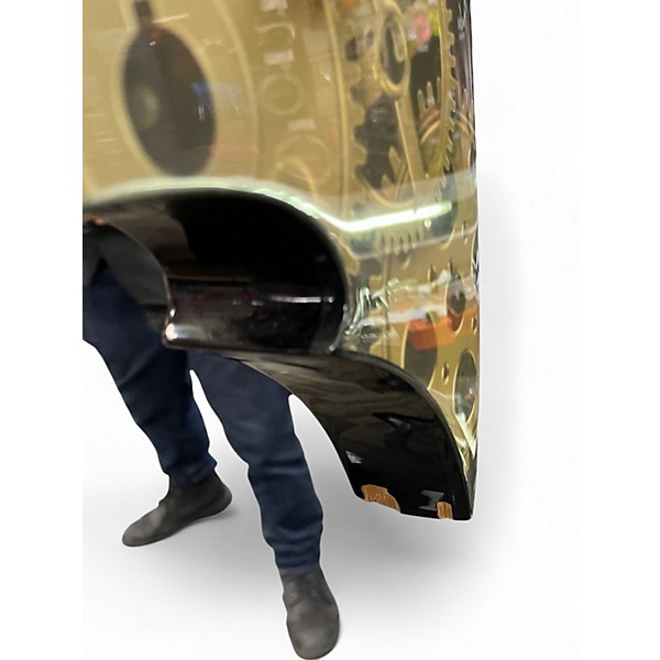 Used B.C. Rich Beast LIMITED BODYART COLLECTION BRASS CITY Black Solid Body Electric Guitar