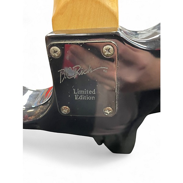 Used B.C. Rich Beast LIMITED BODYART COLLECTION BRASS CITY Black Solid Body Electric Guitar