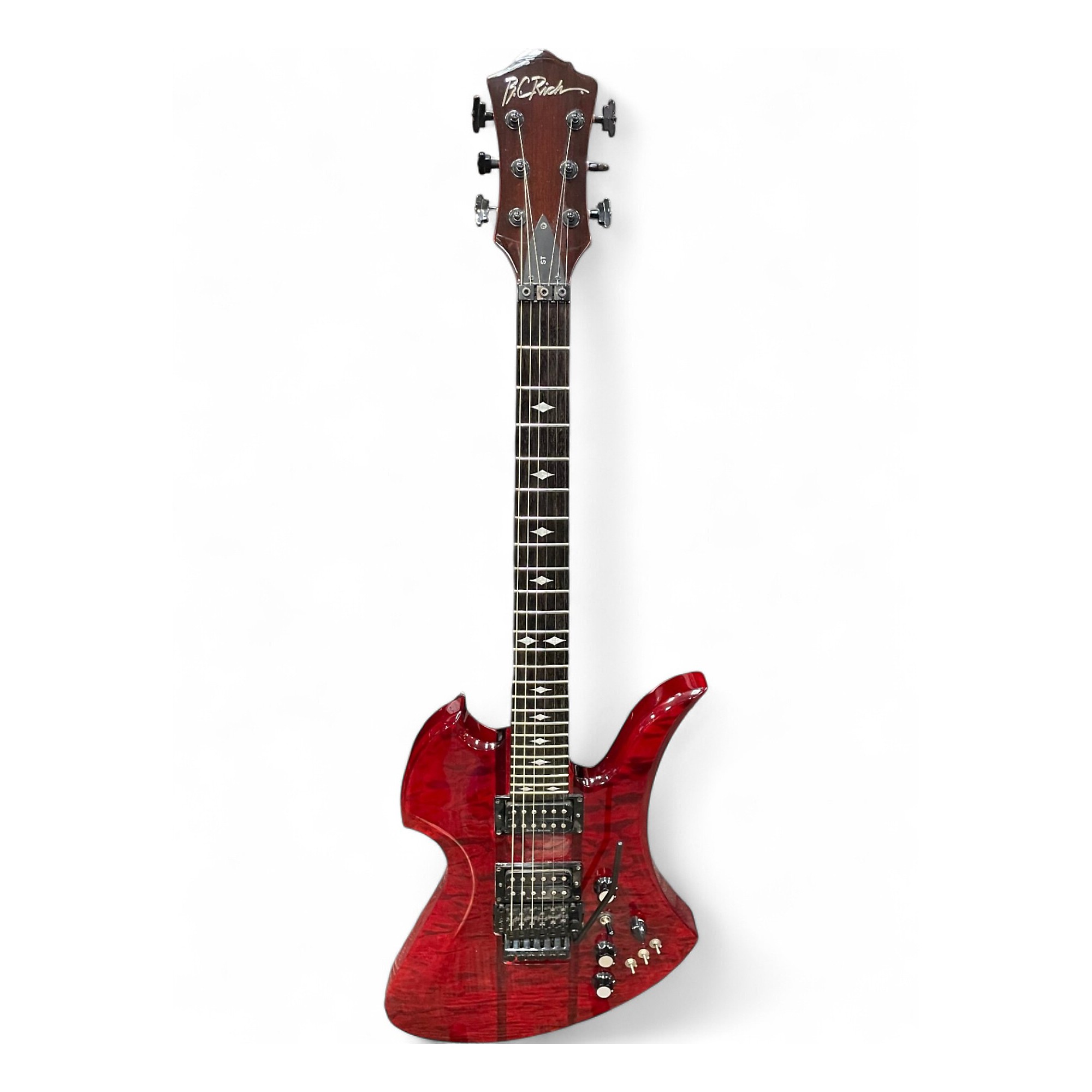 ギター Mockingbird ST T.Red Lefty Used 2013 B.C. Rich Mockingbird ST Trans Black Solid Body