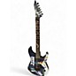 Used ESP LTD Kirk Hammett Signature White Zombie Metallic Black Solid Body Electric Guitar thumbnail