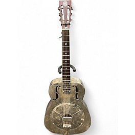 Used Republic Duolian Relic Nickle Distressed Metallic Resonator Guitar