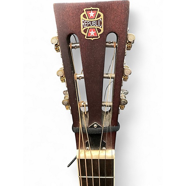 Used Republic Duolian Relic Nickle Distressed Metallic Resonator Guitar