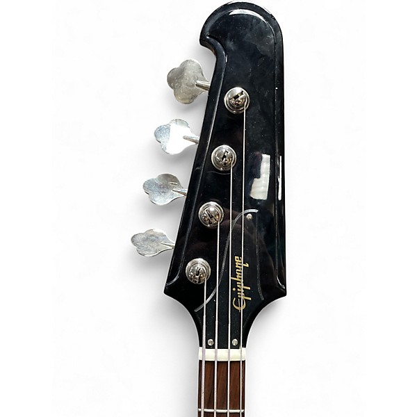 Used 2020 Epiphone Thunderbird IV Black Electric Bass Guitar