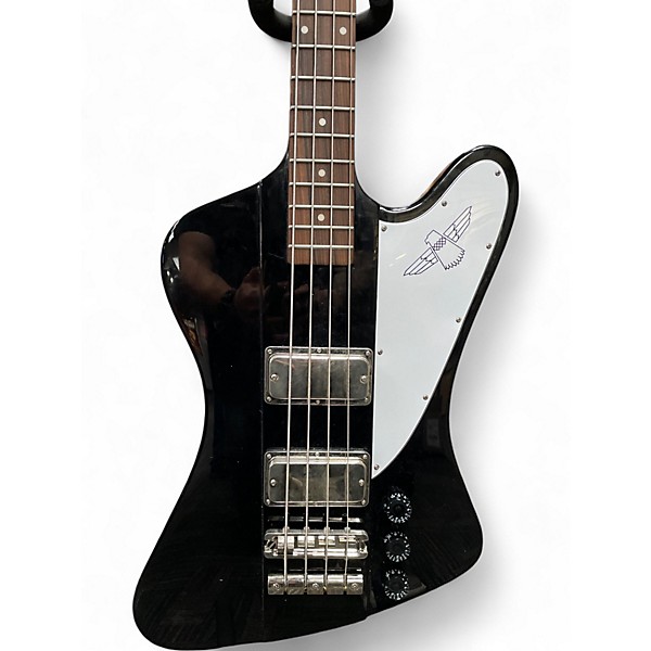 Used 2020 Epiphone Thunderbird IV Black Electric Bass Guitar