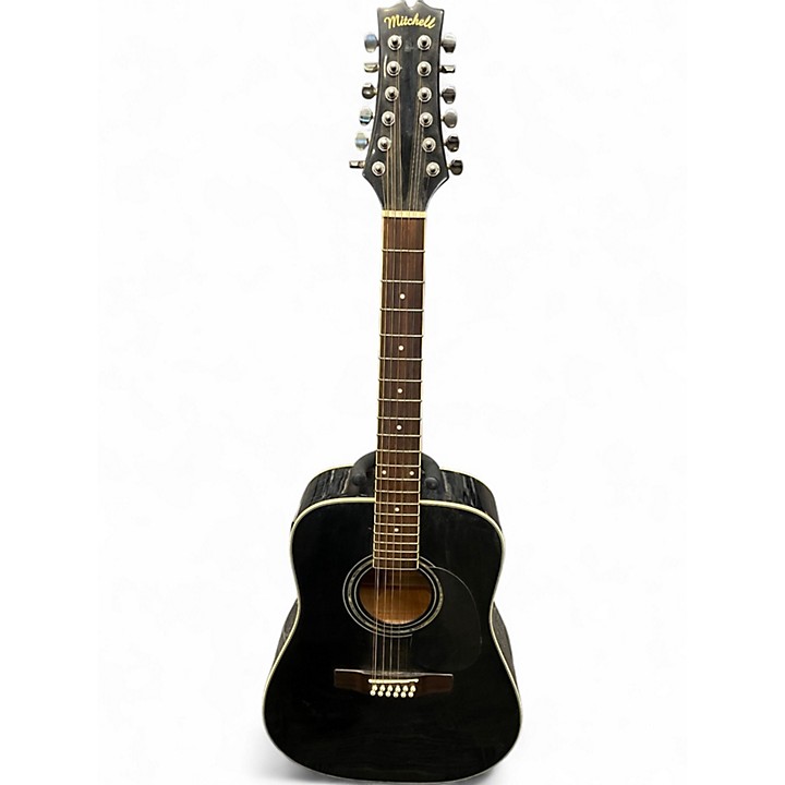 Used Mitchell MD100S12E Black 12 String Acoustic Electric