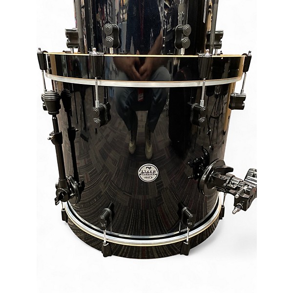 Used DW 4 Piece Concept Series Maple Black Sparkle Drum Kit