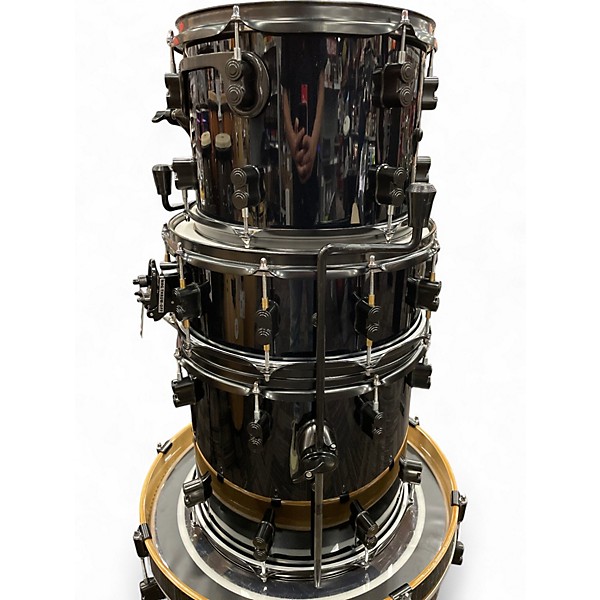 Used DW 4 Piece Concept Series Maple Black Sparkle Drum Kit