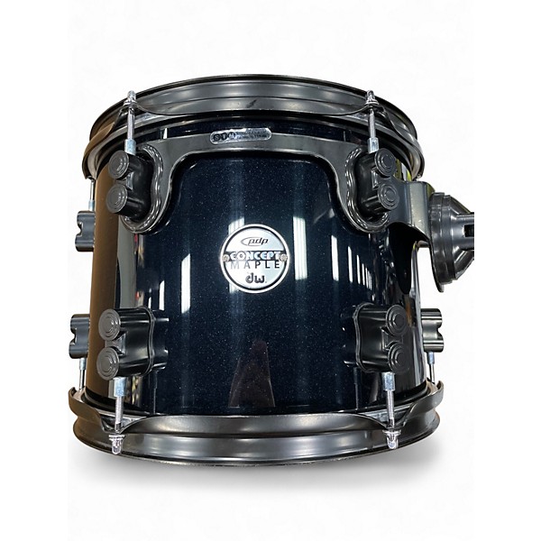 Used DW 4 Piece Concept Series Maple Black Sparkle Drum Kit