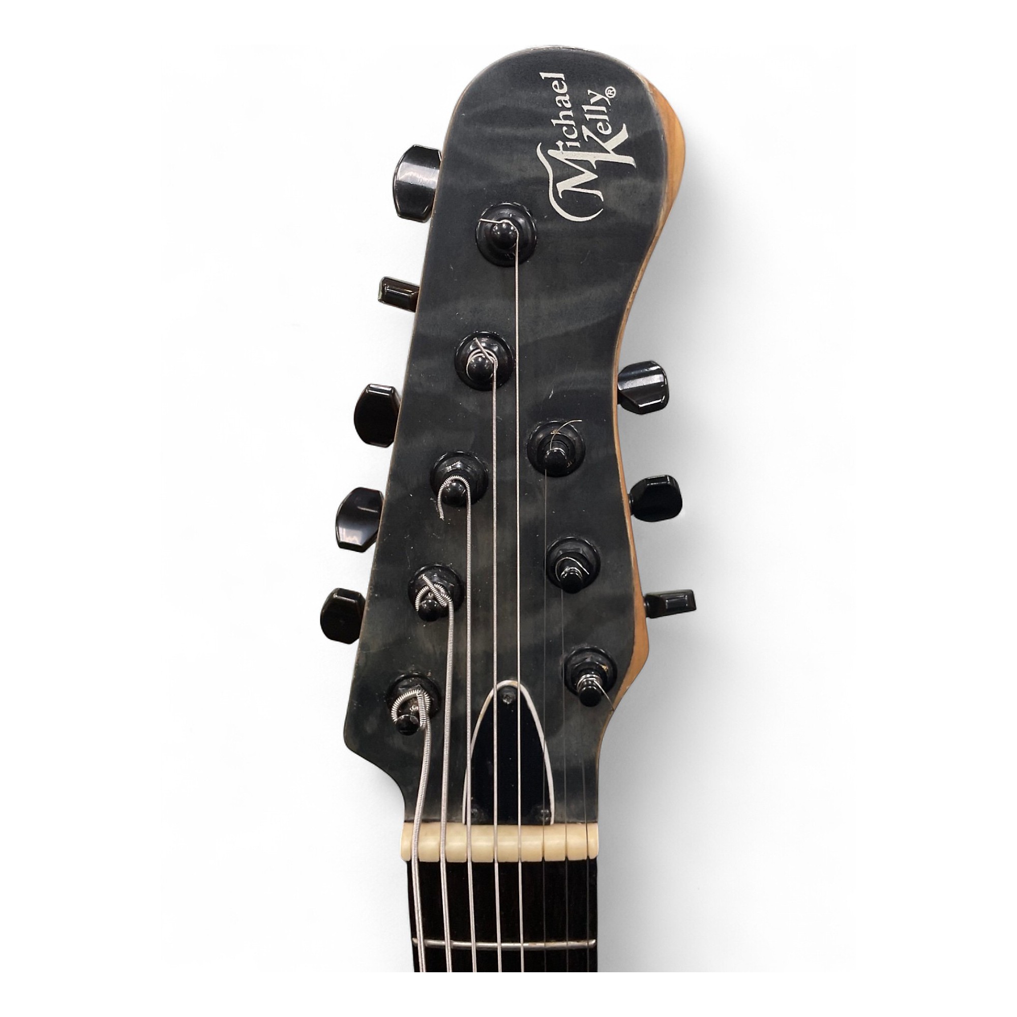 Used Michael Kelly 508 8-string Trans Black Solid Body Electric
