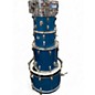 Vintage 1970s Ludwig 5 Piece 60s big beat Blue Drum Kit thumbnail