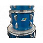Vintage 1970s Ludwig 5 Piece 60s big beat Blue Drum Kit