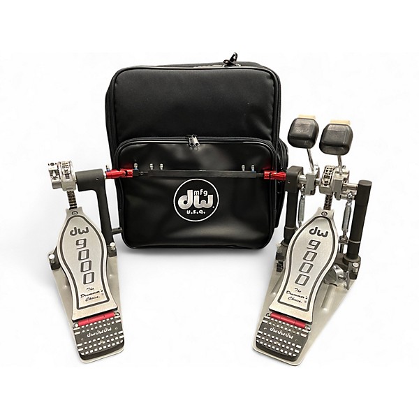 Used DW 9000 Series Double Double Bass Drum Pedal