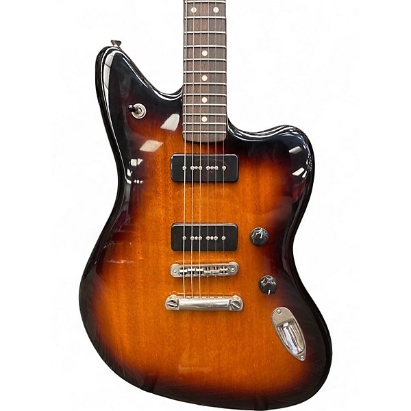 Used Fender Jaguar 2 Tone Sunburst Solid Body Electric Guitar