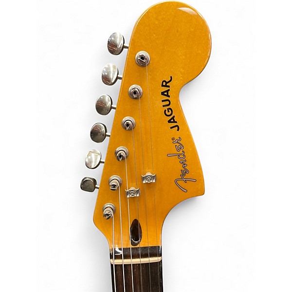Used Fender Jaguar 2 Tone Sunburst Solid Body Electric Guitar