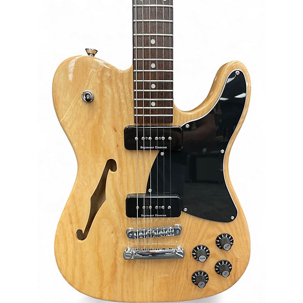 Used Fender JA90 Jim Adkins Thinline Telecaster Natural Hollow Body Electric Guitar