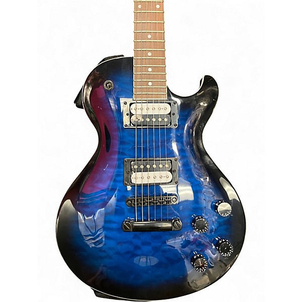 Used Dean Thoroughbred X Transparent Blue Burst Solid Body Electric Guitar