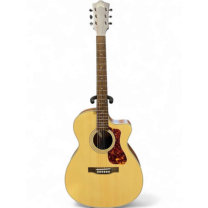 Used Guild OM-240CE Natural Acoustic Electric Guitar Natural