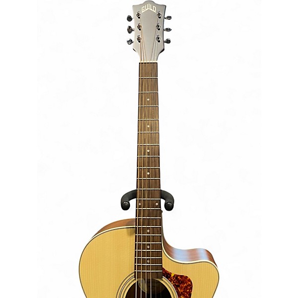 Used Guild OM-240CE Natural Acoustic Electric Guitar Natural