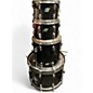 Vintage 1976 Ludwig 4 Piece DRUM SET Black Drum Kit