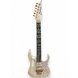 Used Ibanez JEM7V Steve Vai Signature White Solid Body Electric Guitar