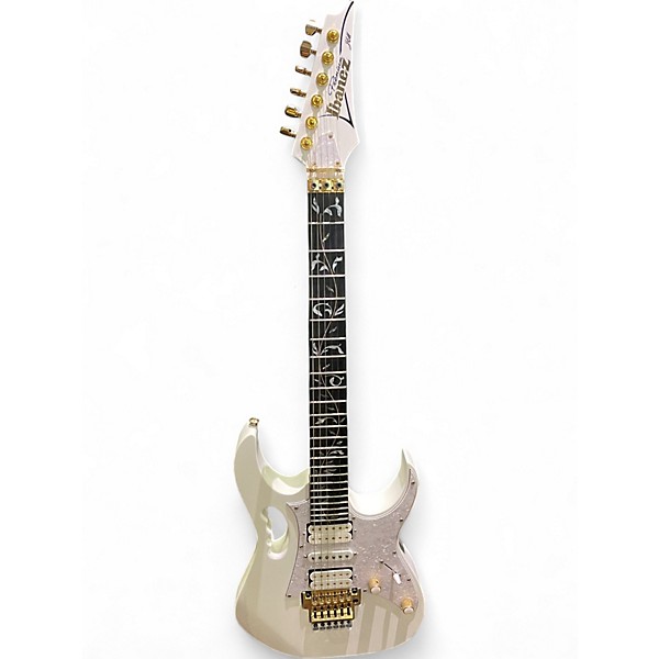Used Ibanez JEM7V Steve Vai Signature White Solid Body Electric Guitar