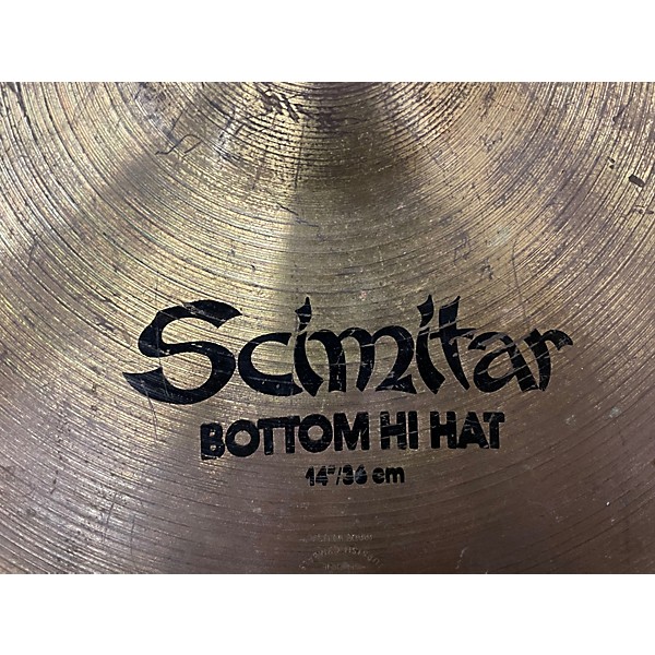 Used Zildjian 14in Scimitar Hi Hat Bottom Cymbal