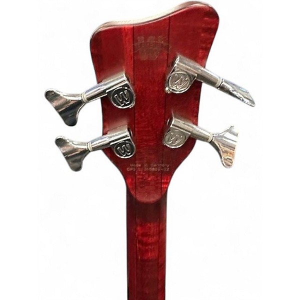 Used Warwick Streamer Stage I 4 String Red Electric Bass Guitar