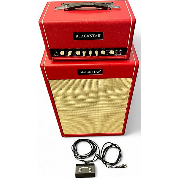 Used 2023 Blackstar St. James 50W 6L6H Head & Cab set Limited Edition Red Guitar Stack