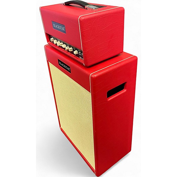 Used 2023 Blackstar St. James 50W 6L6H Head & Cab set Limited Edition Red Guitar Stack