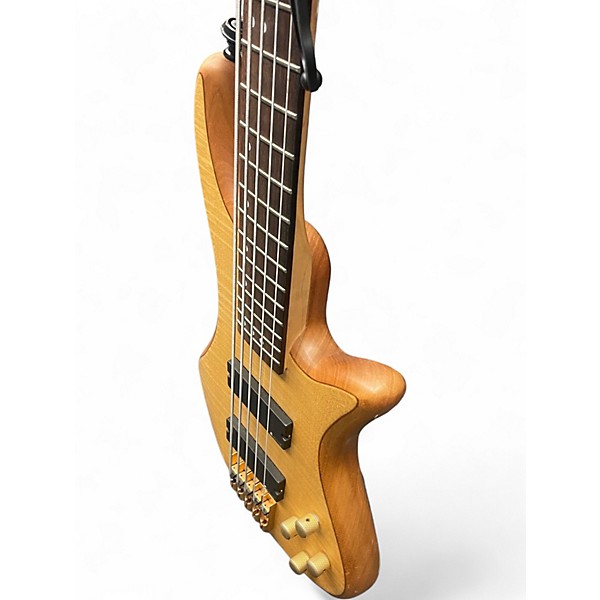 Used Schecter Guitar Research DIAMOND SERIES CUSTOM-5 Natural Electric Bass Guitar