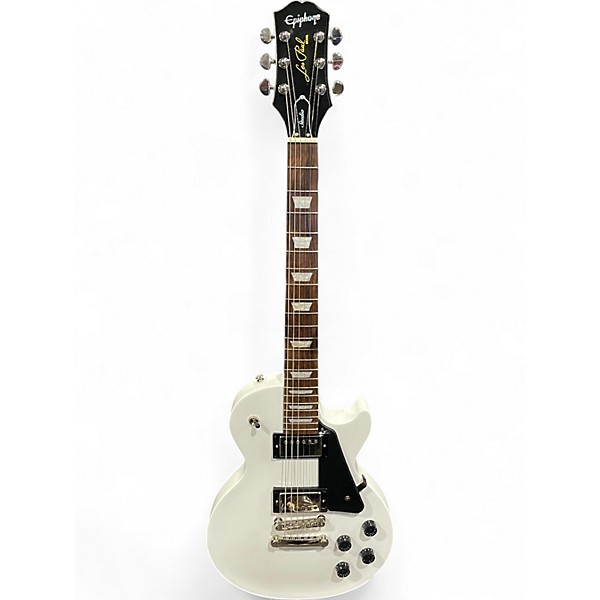 Used Epiphone Les Paul Studio Alpine White Solid Body