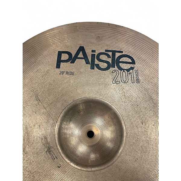 Used Paiste 20in 201 Bronze 20" Ride Cymbal