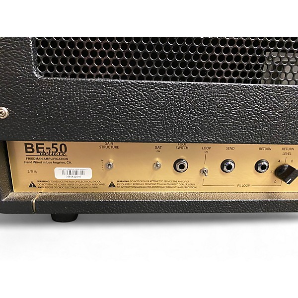 Used Friedman BE-50 Deluxe 50w Tube Guitar Amp Head