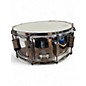 Used Pork Pie 14X6.5 Little Squealer Snare Chrome over Brass Drum