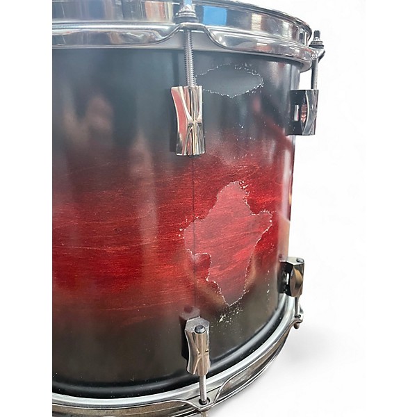 Used Noble & Cooley 9 Piece CD Maple Black Cherry Drum Kit