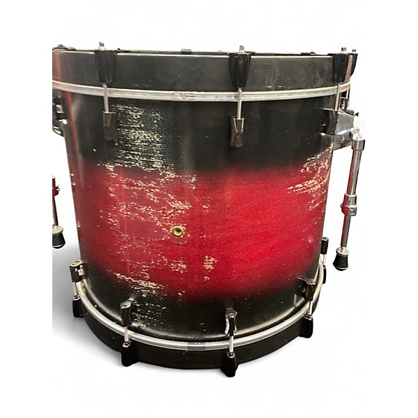 Used Noble & Cooley 9 Piece CD Maple Black Cherry Drum Kit