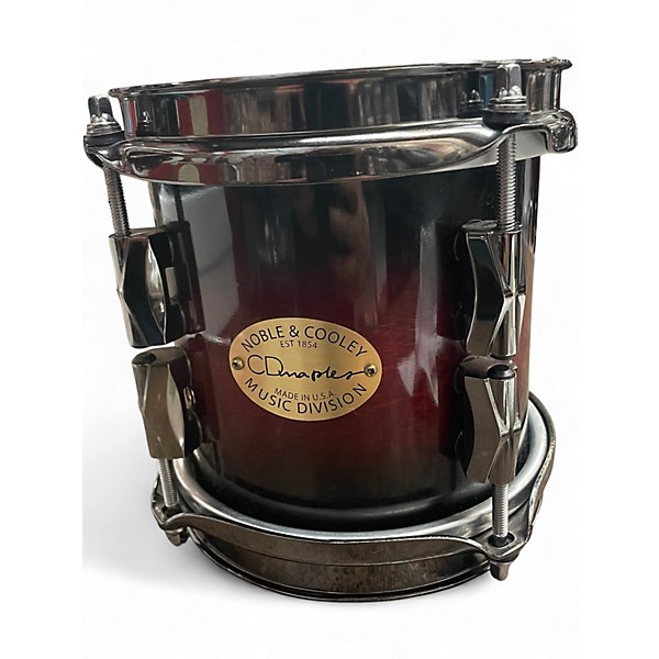 Used Noble & Cooley 9 Piece CD Maple Black Cherry Drum Kit
