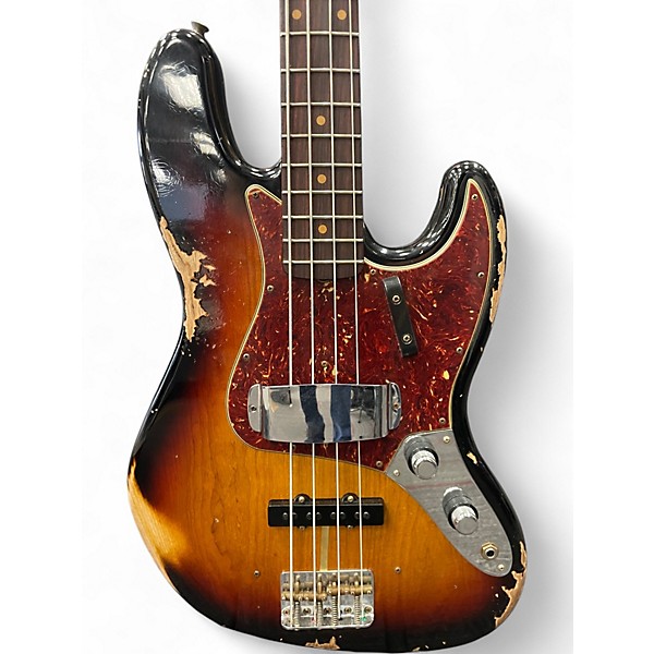 Used Fender 61 JBASS HREL SUNBURST Electric Bass Guitar