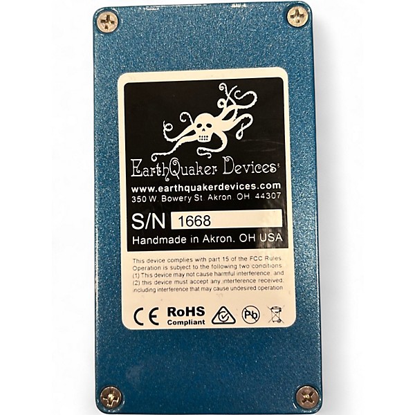 Used EarthQuaker Devices Aqueduct Vibrato Effect Pedal